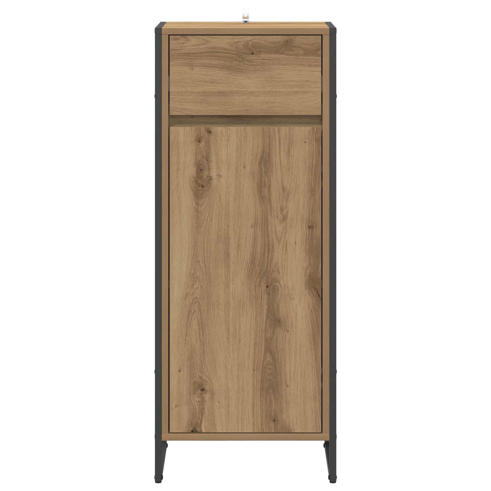 vidaXL Szafka Łazienkowa z szufladą Dąb rzemieślniczy 40 x 30 x 100 cm