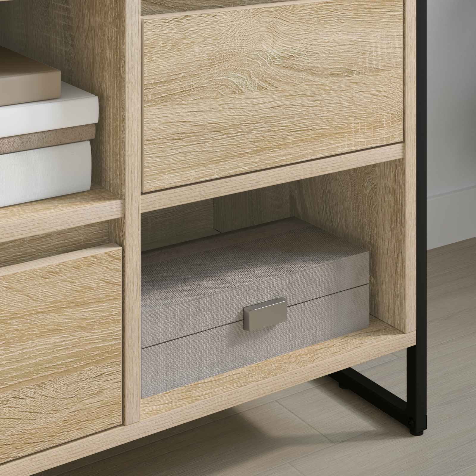 vidaXL Szafka pod telewizor z szufladą Sonoma 100 x 36 x 49,5 cm