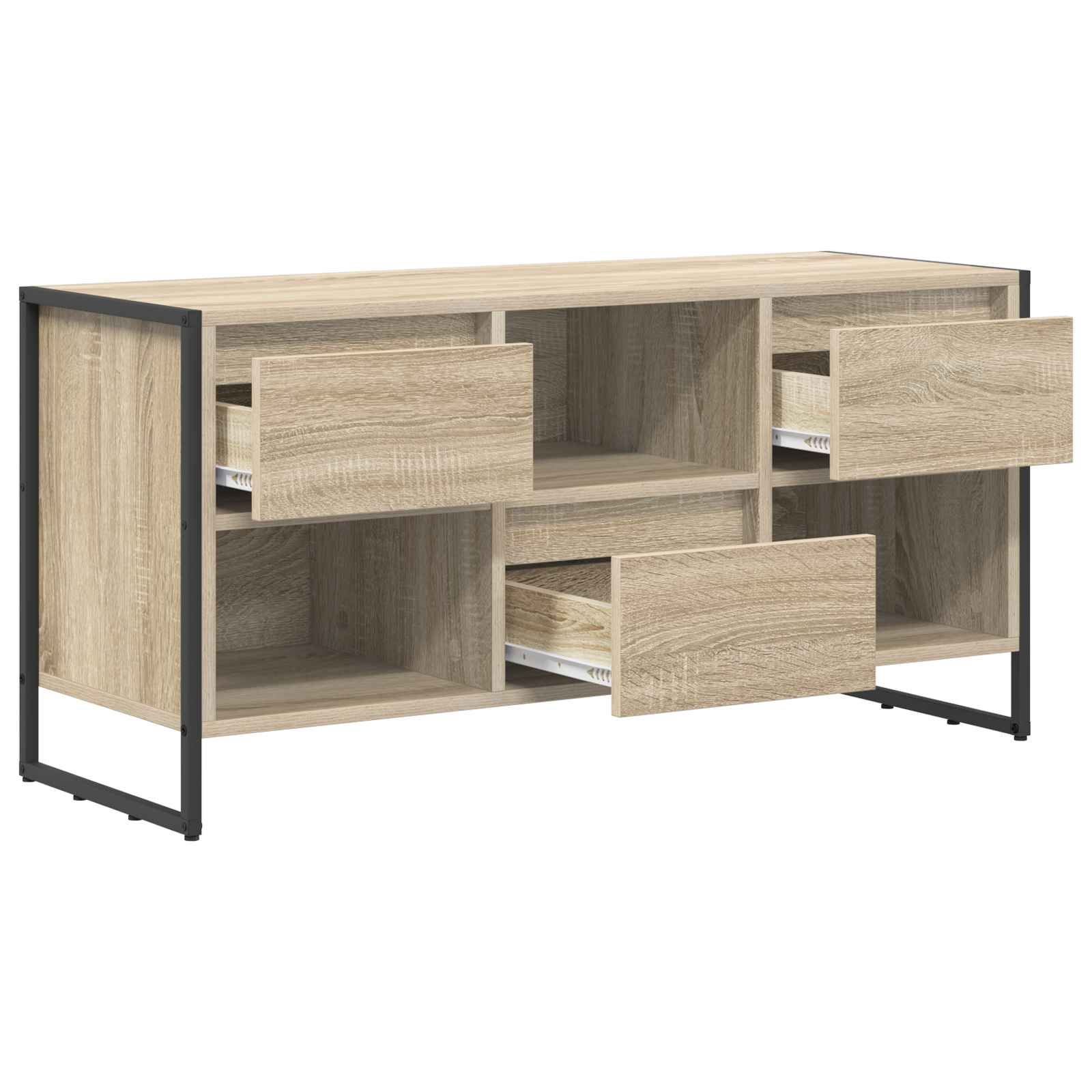 vidaXL Szafka pod telewizor z szufladą Sonoma 100 x 36 x 49,5 cm