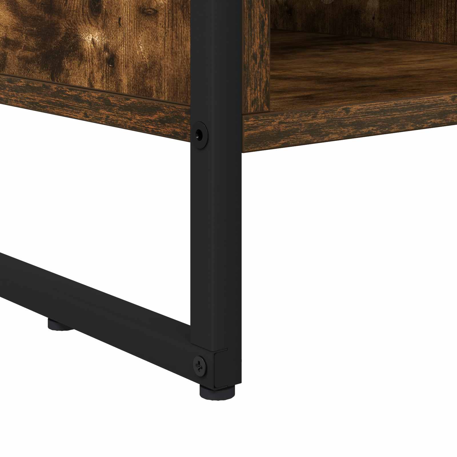 vidaXL Szafka pod telewizor z szufladą Dąb dymny 100 x 36 x 49,5 cm