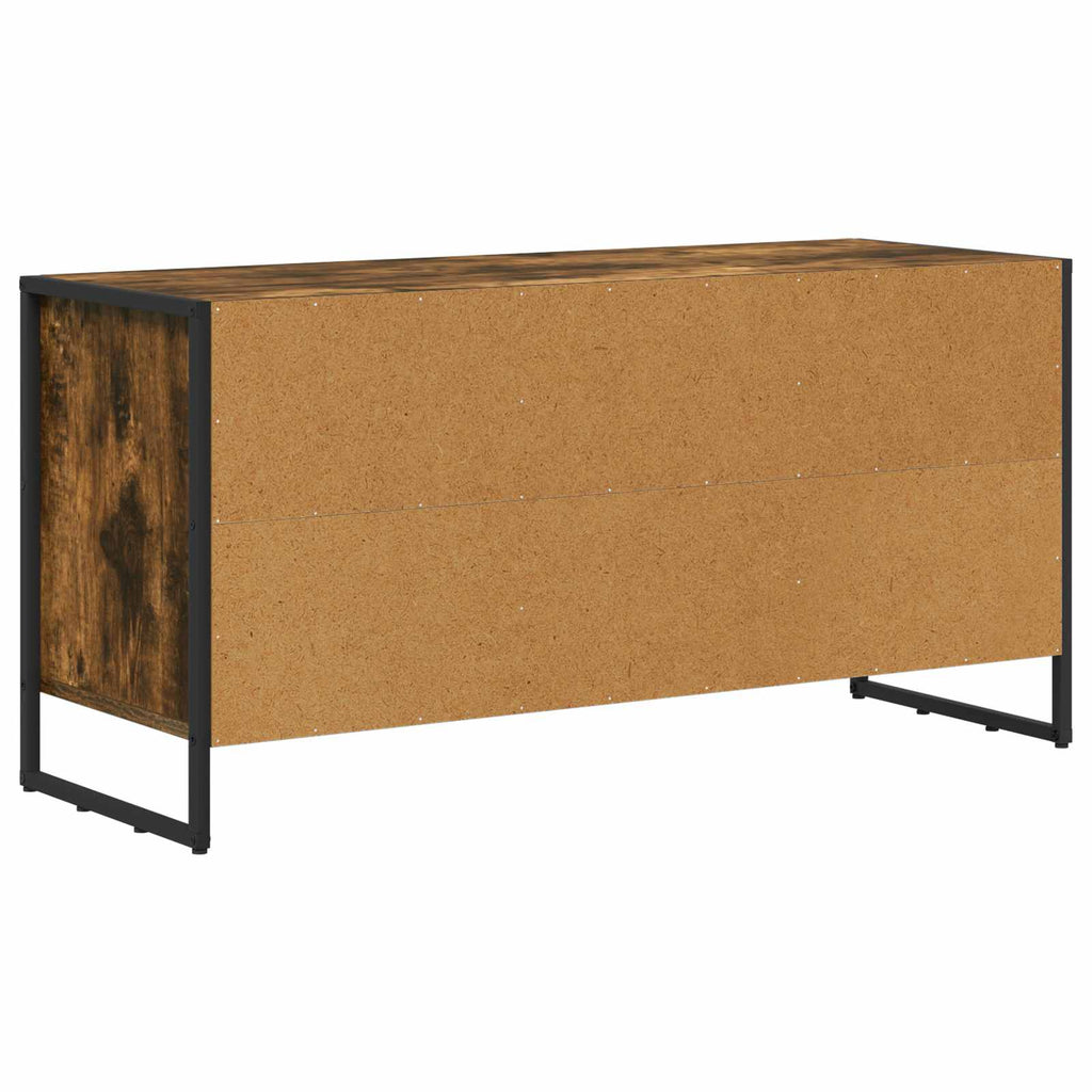 vidaXL Szafka pod telewizor z szufladą Dąb dymny 100 x 36 x 49,5 cm