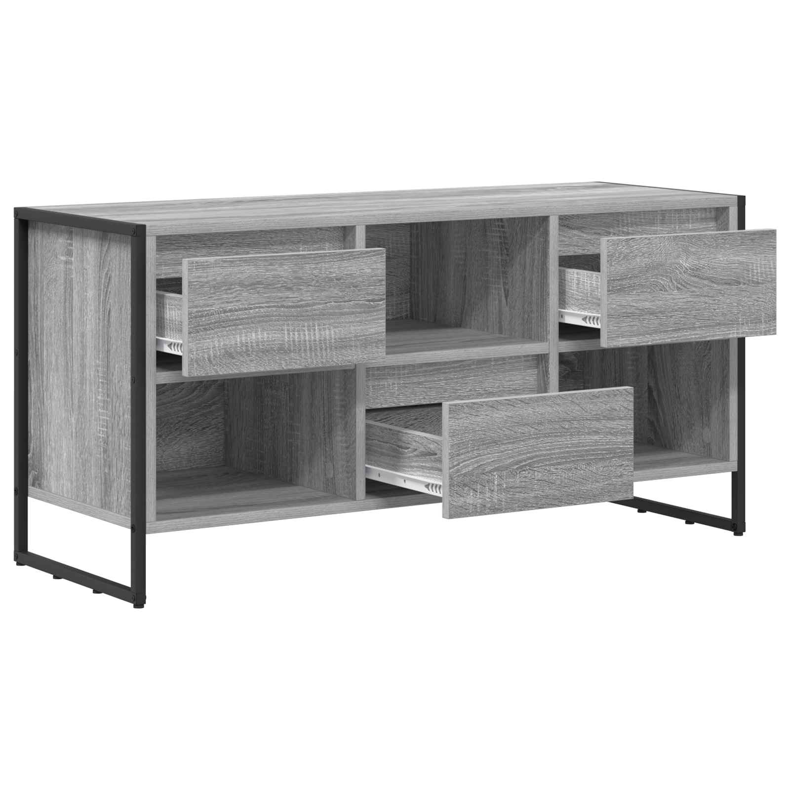vidaXL Szafka pod telewizor z szufladą Szary Sonoma 100 x 36 x 49,5 cm