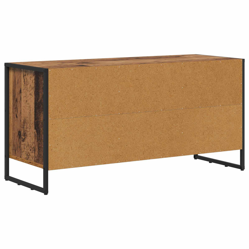vidaXL Szafka pod telewizor z szufladą Stare drewno 100 x 36 x 49,5 cm