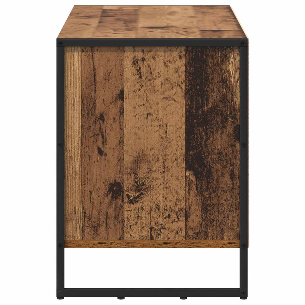 vidaXL Szafka pod telewizor z szufladą Stare drewno 100 x 36 x 49,5 cm