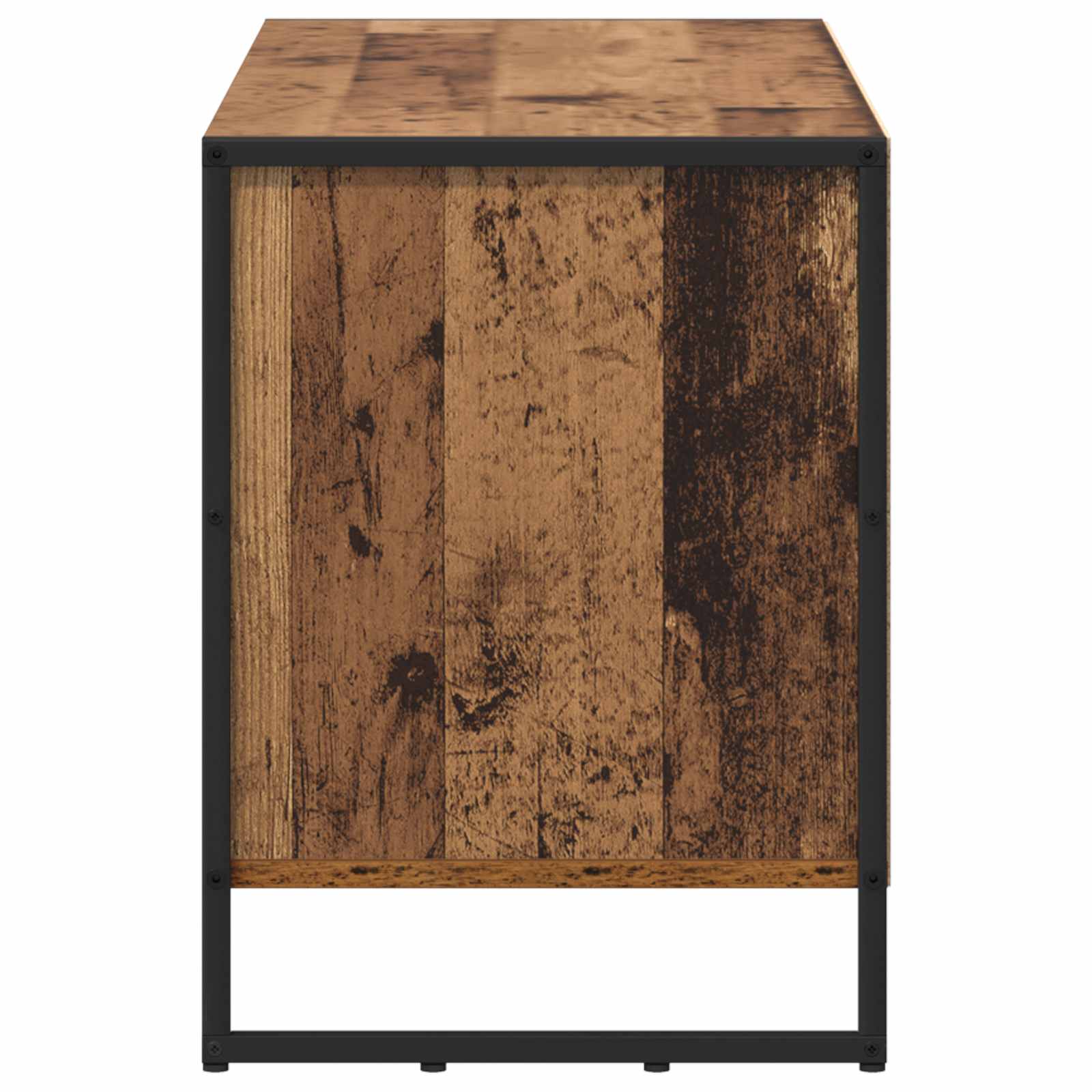 vidaXL Szafka pod telewizor z szufladą Stare drewno 100 x 36 x 49,5 cm