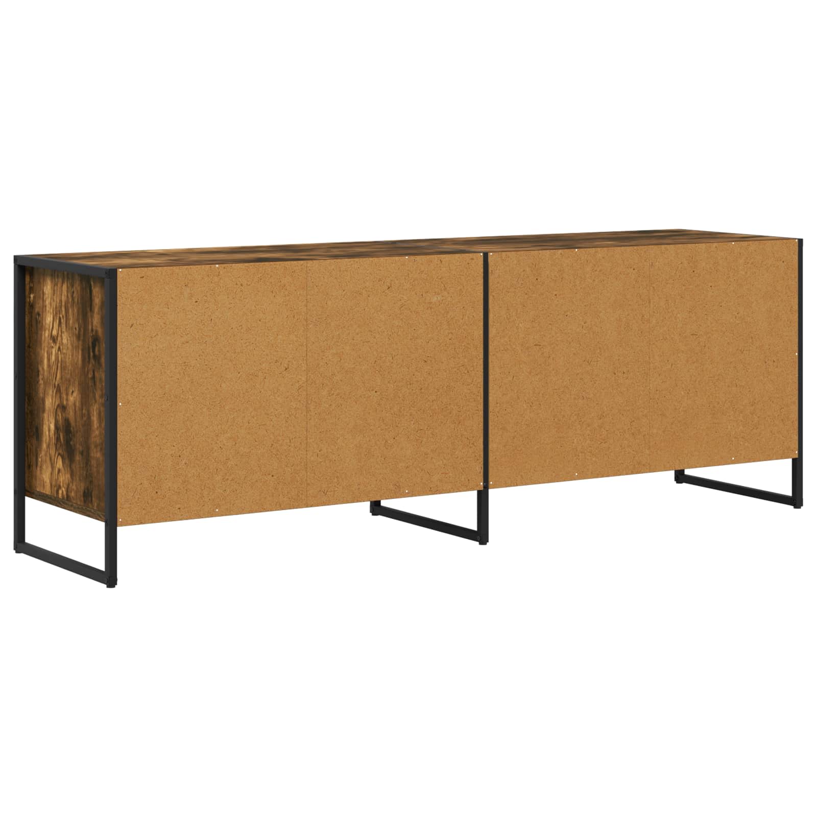 vidaXL Szafka pod telewizor Dąb dymny 140 x 36 x 49.5 cm