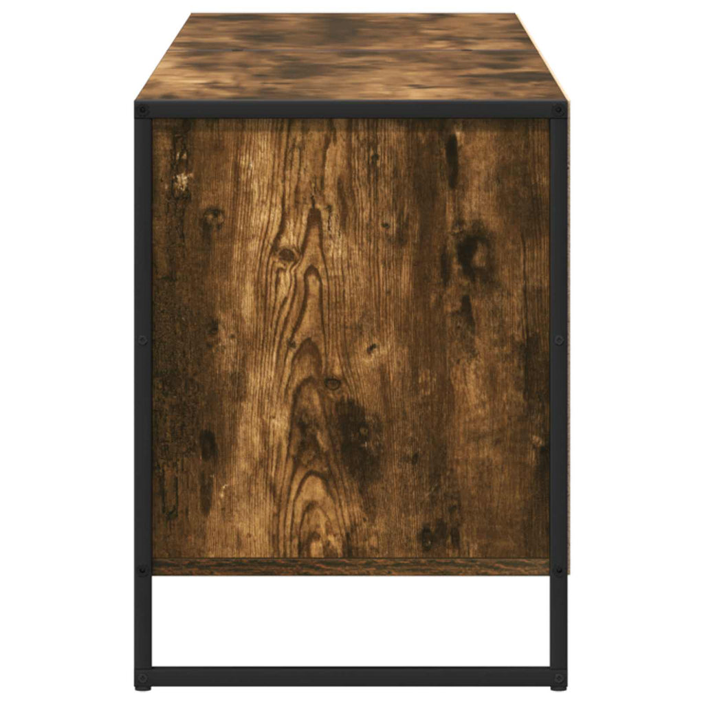 vidaXL Szafka pod telewizor Dąb dymny 140 x 36 x 49.5 cm