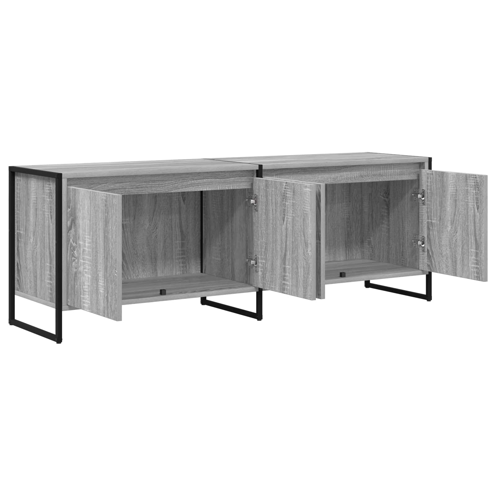 vidaXL Szafka pod telewizor Szary Sonoma 140 x 36 x 49.5 cm