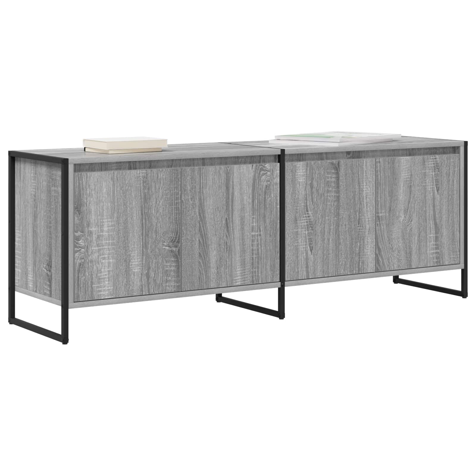 vidaXL Szafka pod telewizor Szary Sonoma 140 x 36 x 49.5 cm