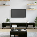 vidaXL Szafka pod telewizor Czarny Dąb 170.5 x 36 x 30.5 cm