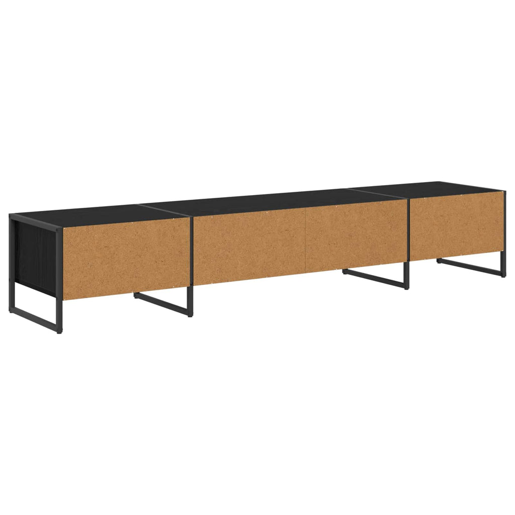 vidaXL Szafka pod telewizor Czarny Dąb 170.5 x 36 x 30.5 cm