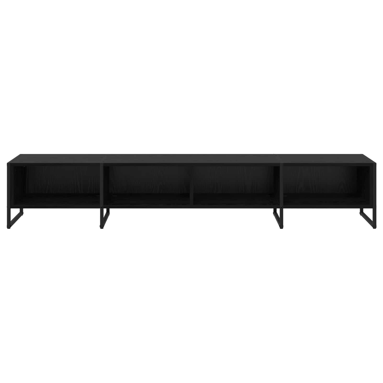 vidaXL Szafka pod telewizor Czarny Dąb 170.5 x 36 x 30.5 cm