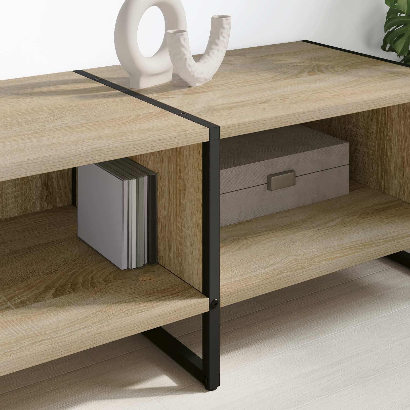 vidaXL Szafka pod telewizor Sonoma 170.5 x 36 x 30.5 cm