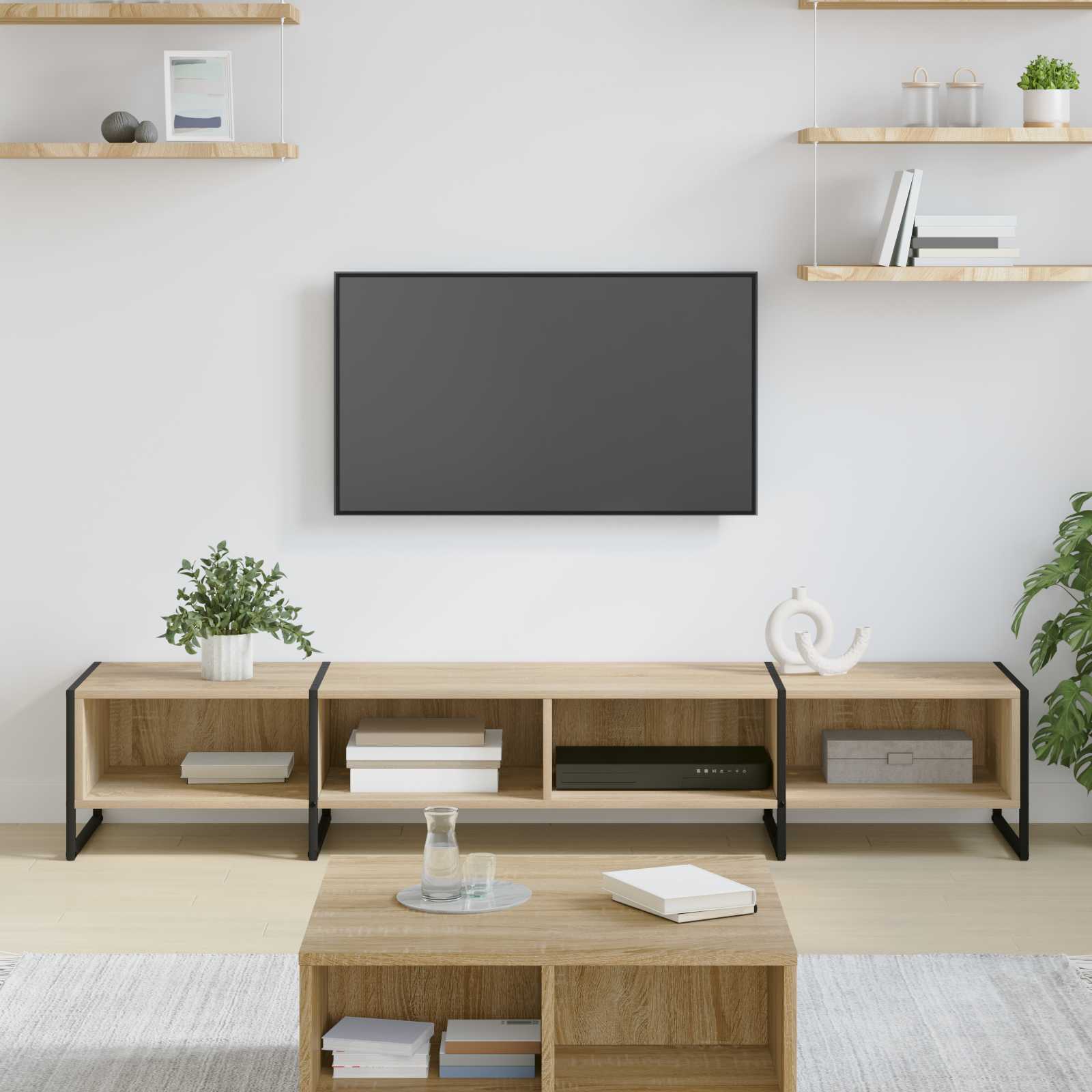 vidaXL Szafka pod telewizor Sonoma 170.5 x 36 x 30.5 cm