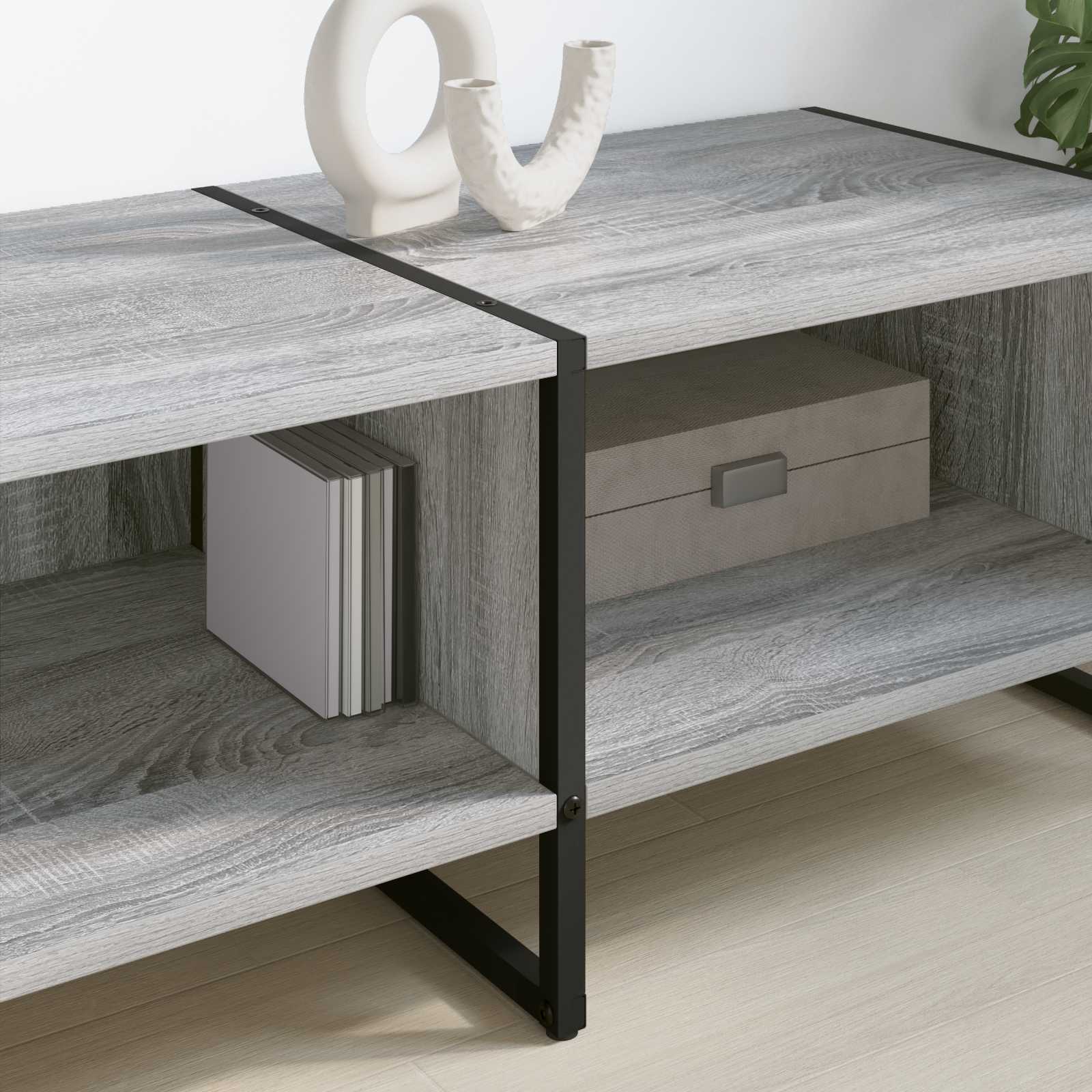 vidaXL Szafka pod telewizor Szary Sonoma 170.5 x 36 x 30.5 cm