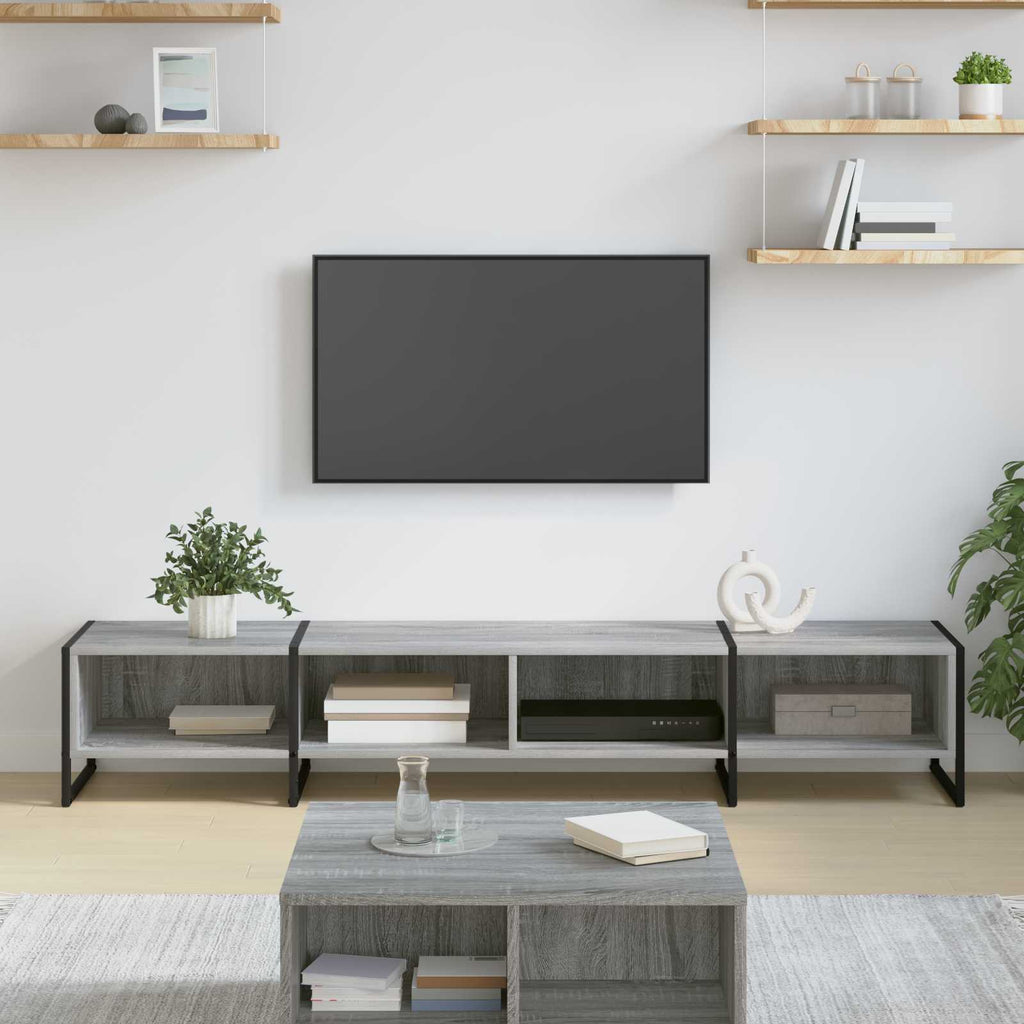 vidaXL Szafka pod telewizor Szary Sonoma 170.5 x 36 x 30.5 cm