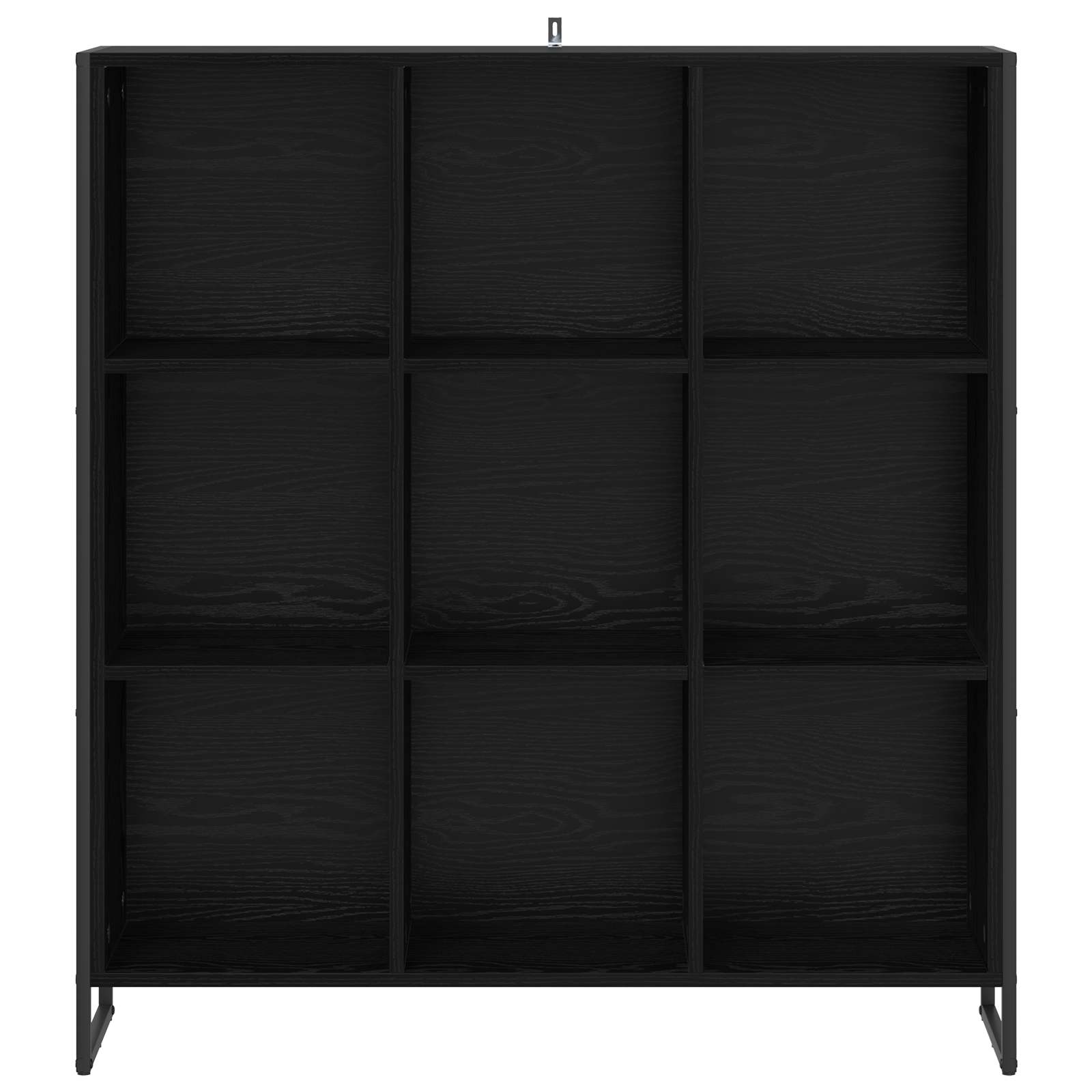 vidaXL Szafka na książki Czarny Dąb 99,5 x 30 x 108,5 cm