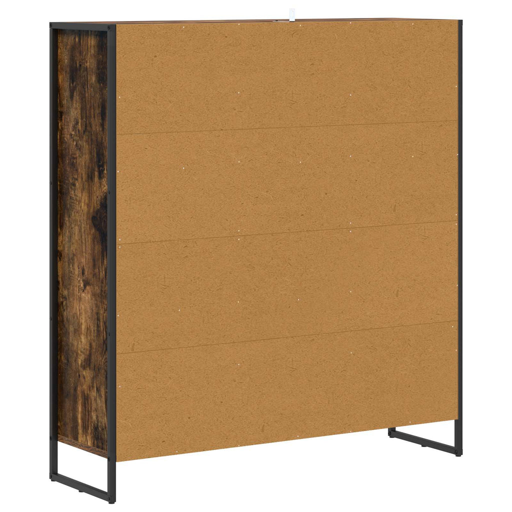 vidaXL Szafka na książki Dąb dymny 99,5 x 30 x 108,5 cm