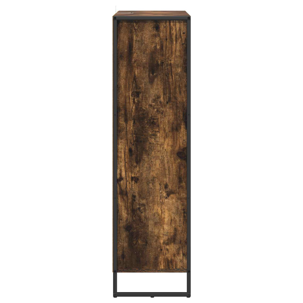 vidaXL Szafka na książki Dąb dymny 99,5 x 30 x 108,5 cm