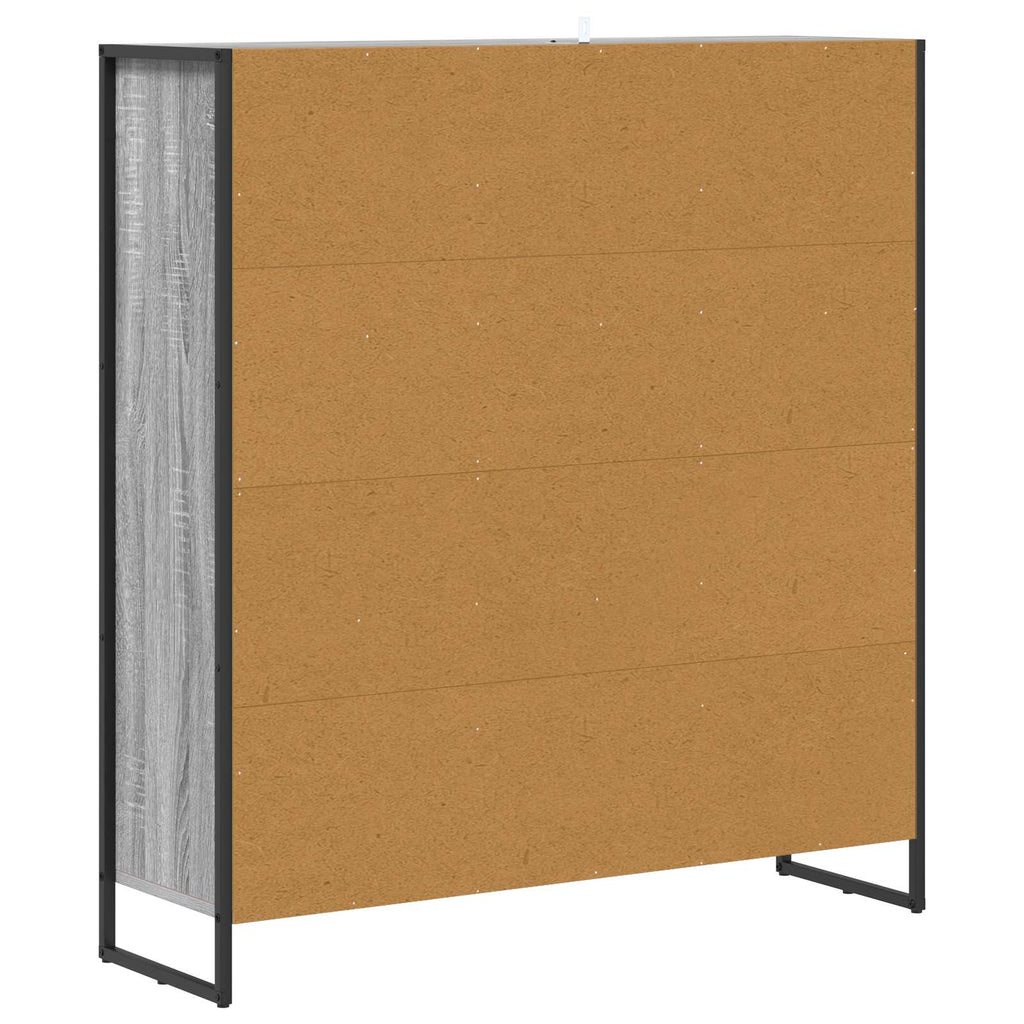 vidaXL Szafka na książki Szary Sonoma 99,5 x 30 x 108,5 cm