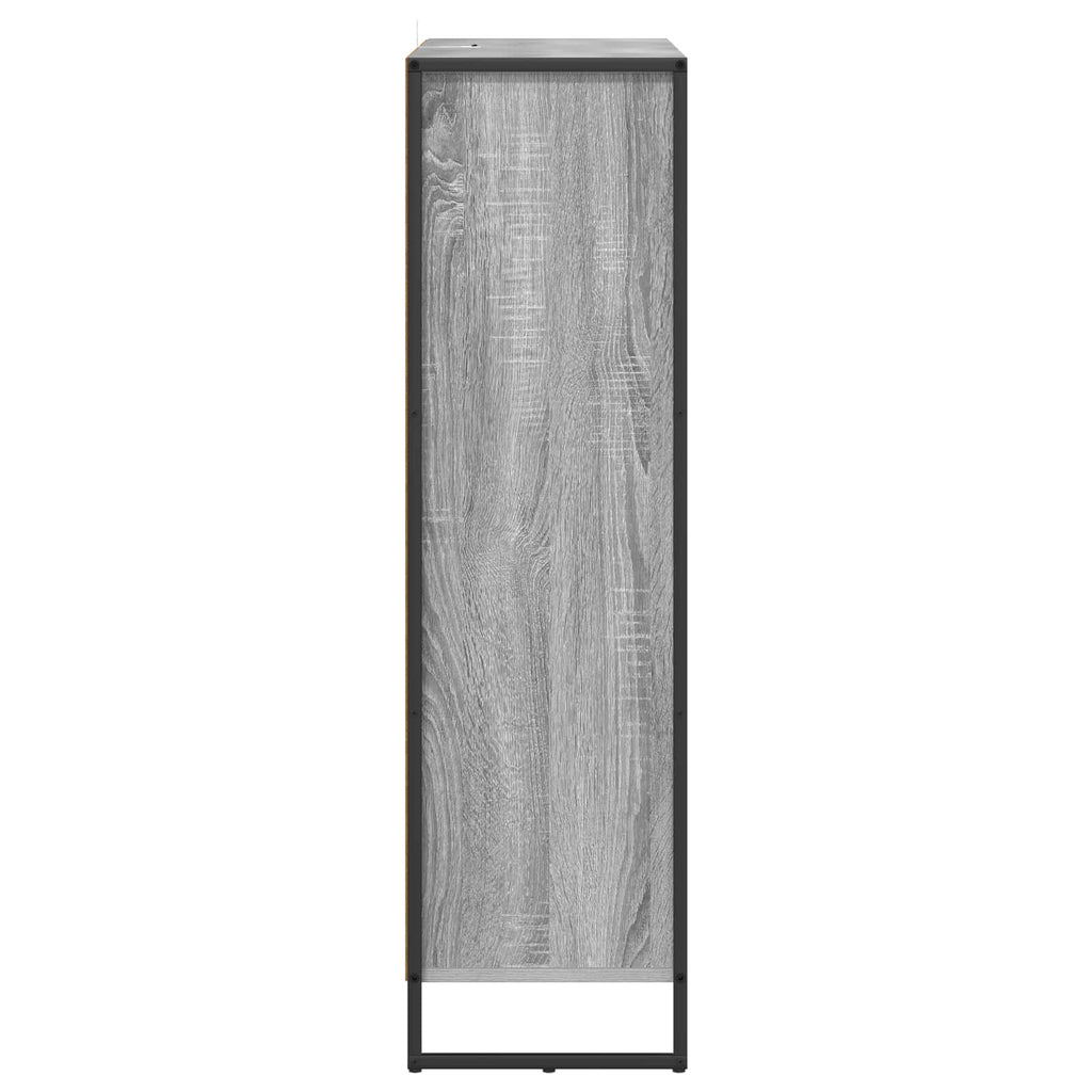 vidaXL Szafka na książki Szary Sonoma 99,5 x 30 x 108,5 cm