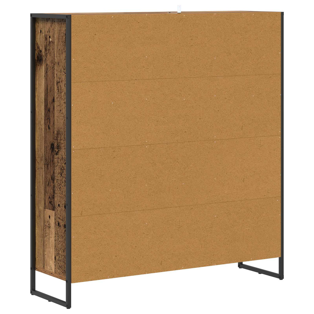 vidaXL Szafka na książki Stare drewno 99,5 x 30 x 108,5 cm