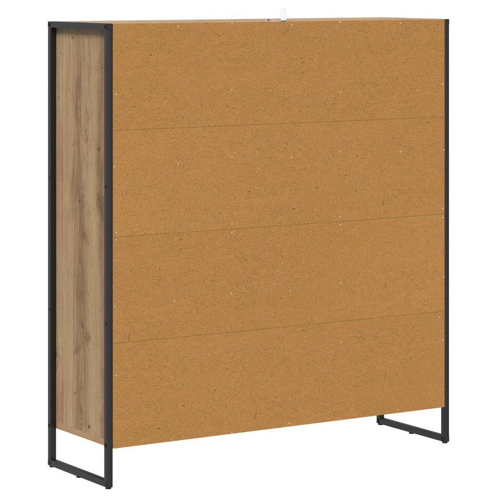 vidaXL Szafka na książki Dąb rzemieślniczy 99,5 x 30 x 108,5 cm