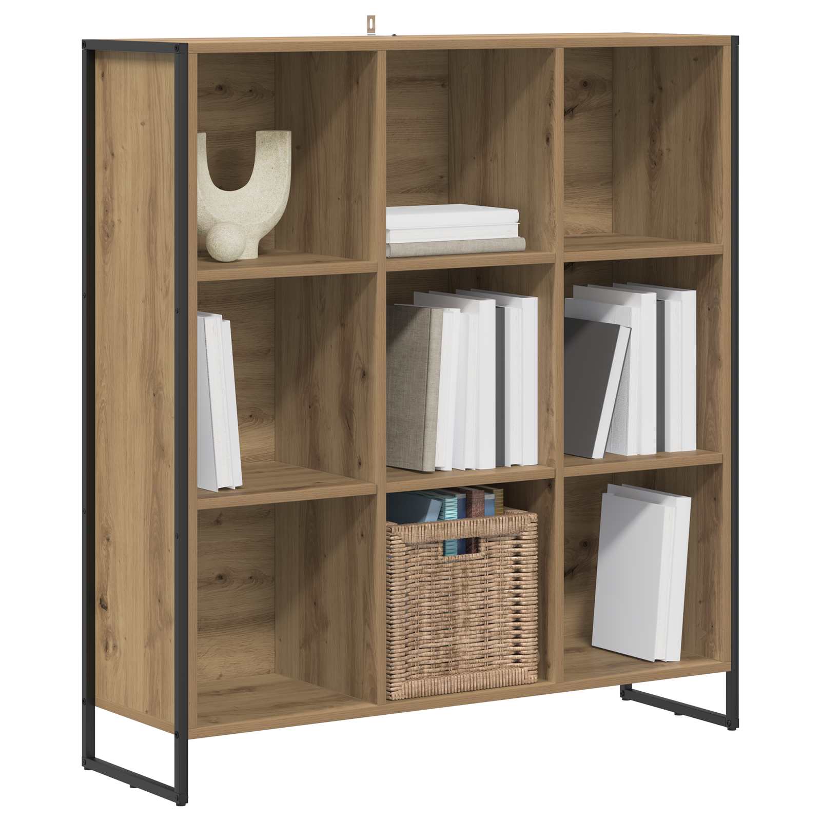 vidaXL Szafka na książki Dąb rzemieślniczy 99,5 x 30 x 108,5 cm