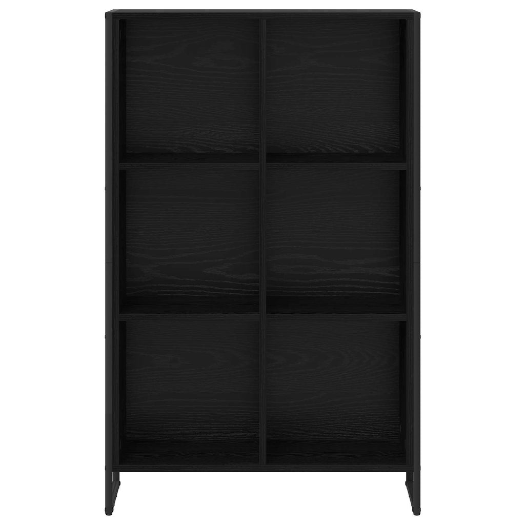vidaXL Szafka na książki Czarny Dąb 99,5 x 30 x 108,5 cm