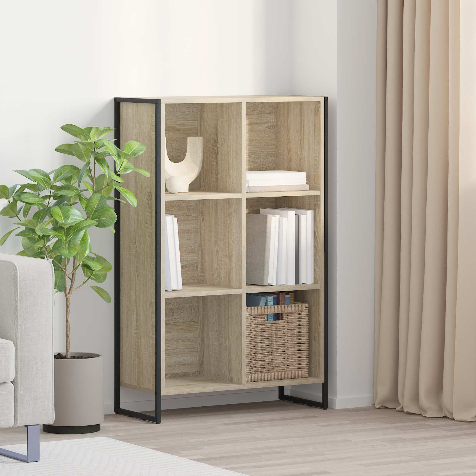 vidaXL Szafka na książki Sonoma 99,5 x 30 x 108,5 cm