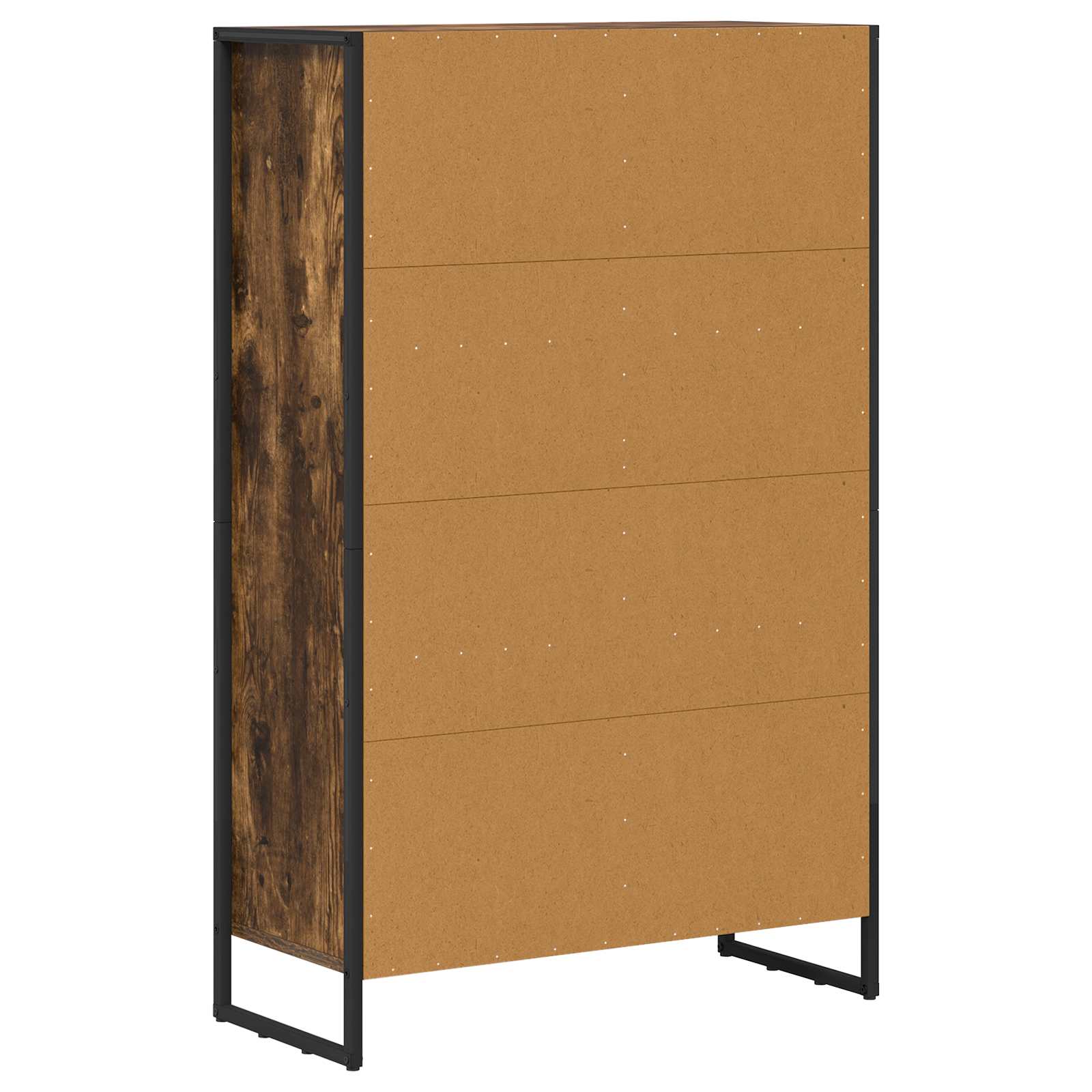 vidaXL Szafka na książki Dąb dymny 99,5 x 30 x 108,5 cm