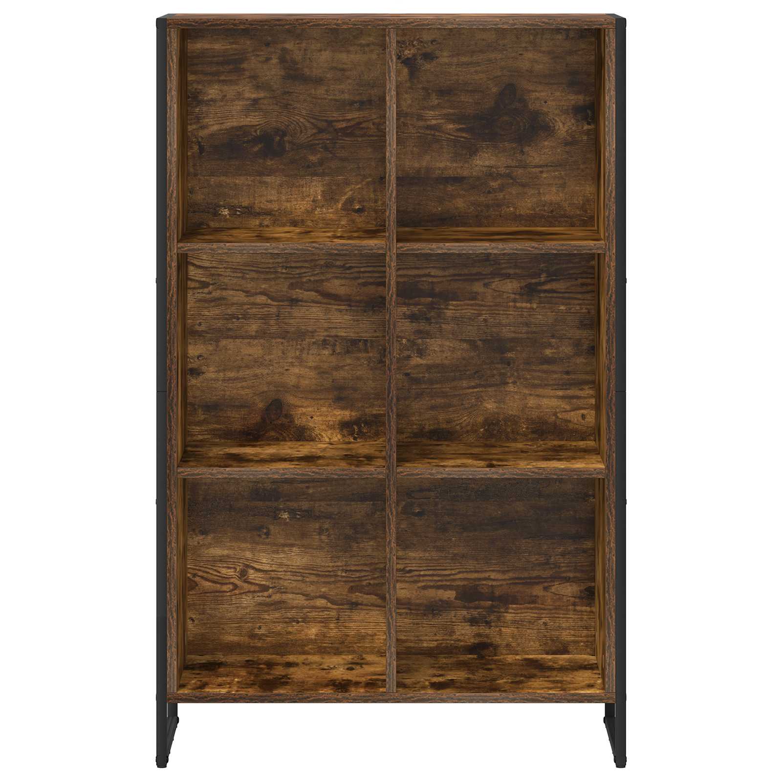 vidaXL Szafka na książki Dąb dymny 99,5 x 30 x 108,5 cm