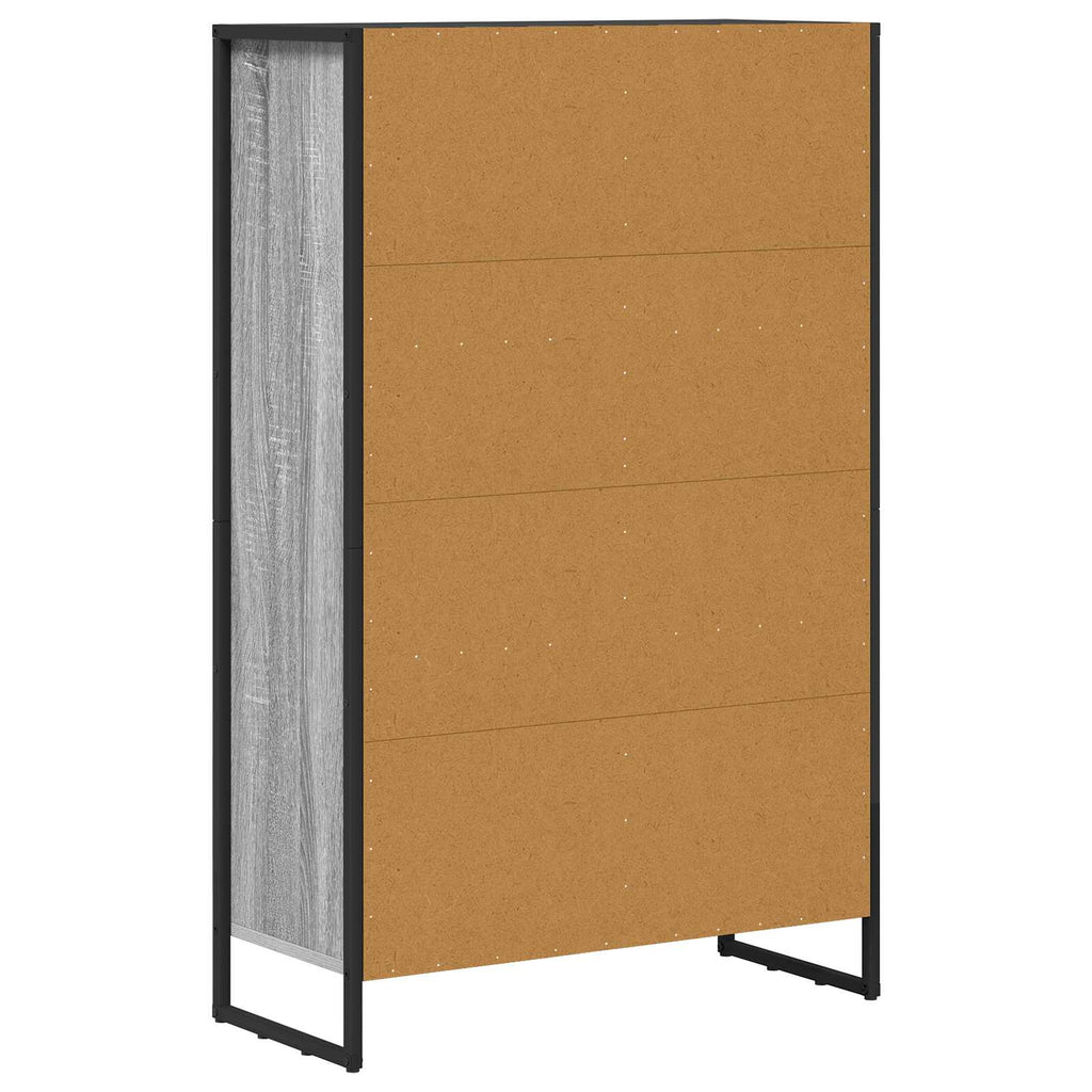 vidaXL Szafka na książki Szary Sonoma 99,5 x 30 x 108,5 cm