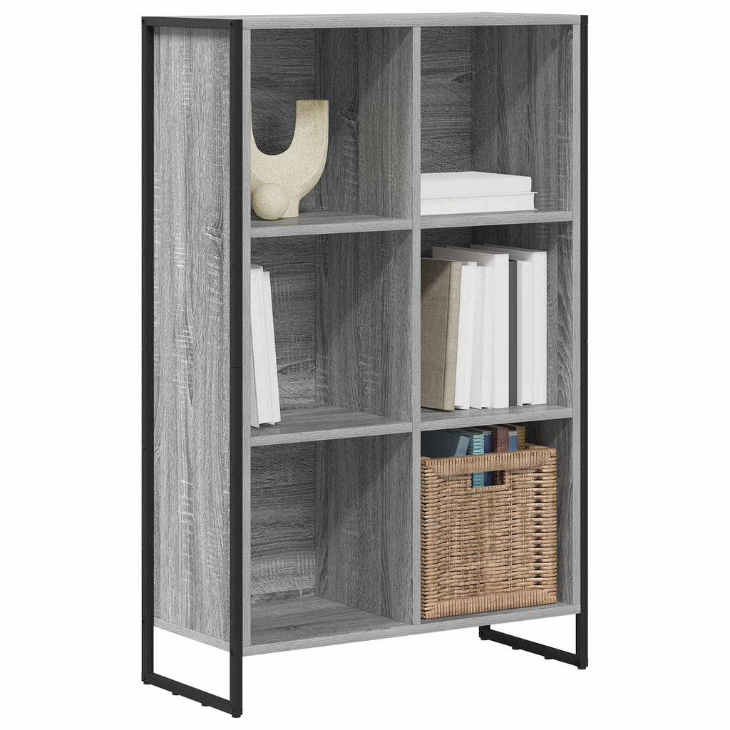 vidaXL Szafka na książki Szary Sonoma 99,5 x 30 x 108,5 cm