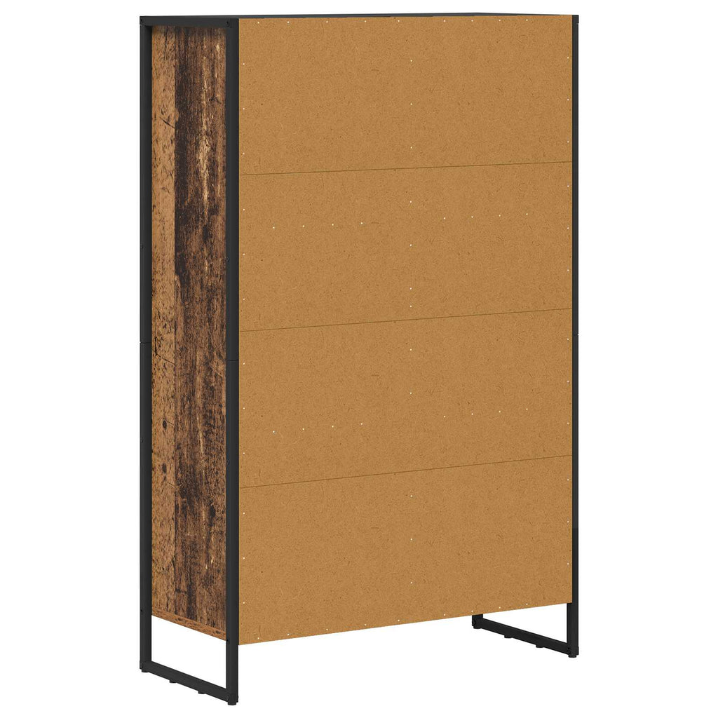 vidaXL Szafka na książki Stare drewno 99,5 x 30 x 108,5 cm