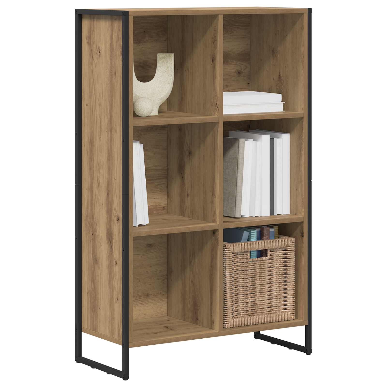 vidaXL Szafka na książki Dąb rzemieślniczy 99,5 x 30 x 108,5 cm