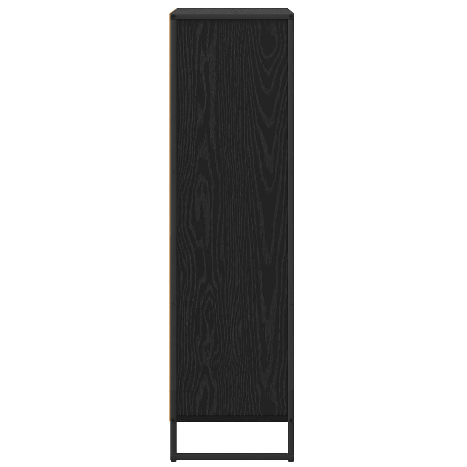 vidaXL Szafka na książki Czarny Dąb 68 x 30 x 108.5 cm