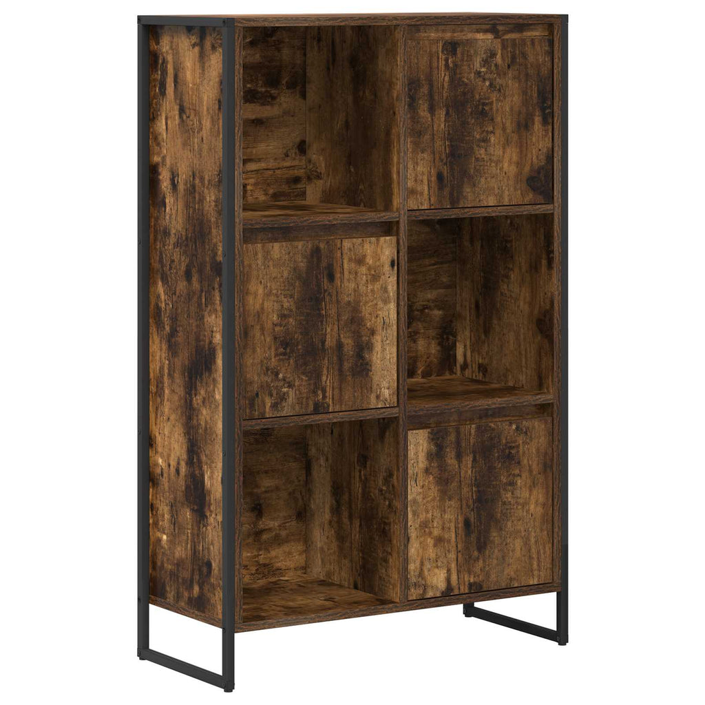 vidaXL Szafka na książki Dąb dymny 68 x 30 x 108.5 cm
