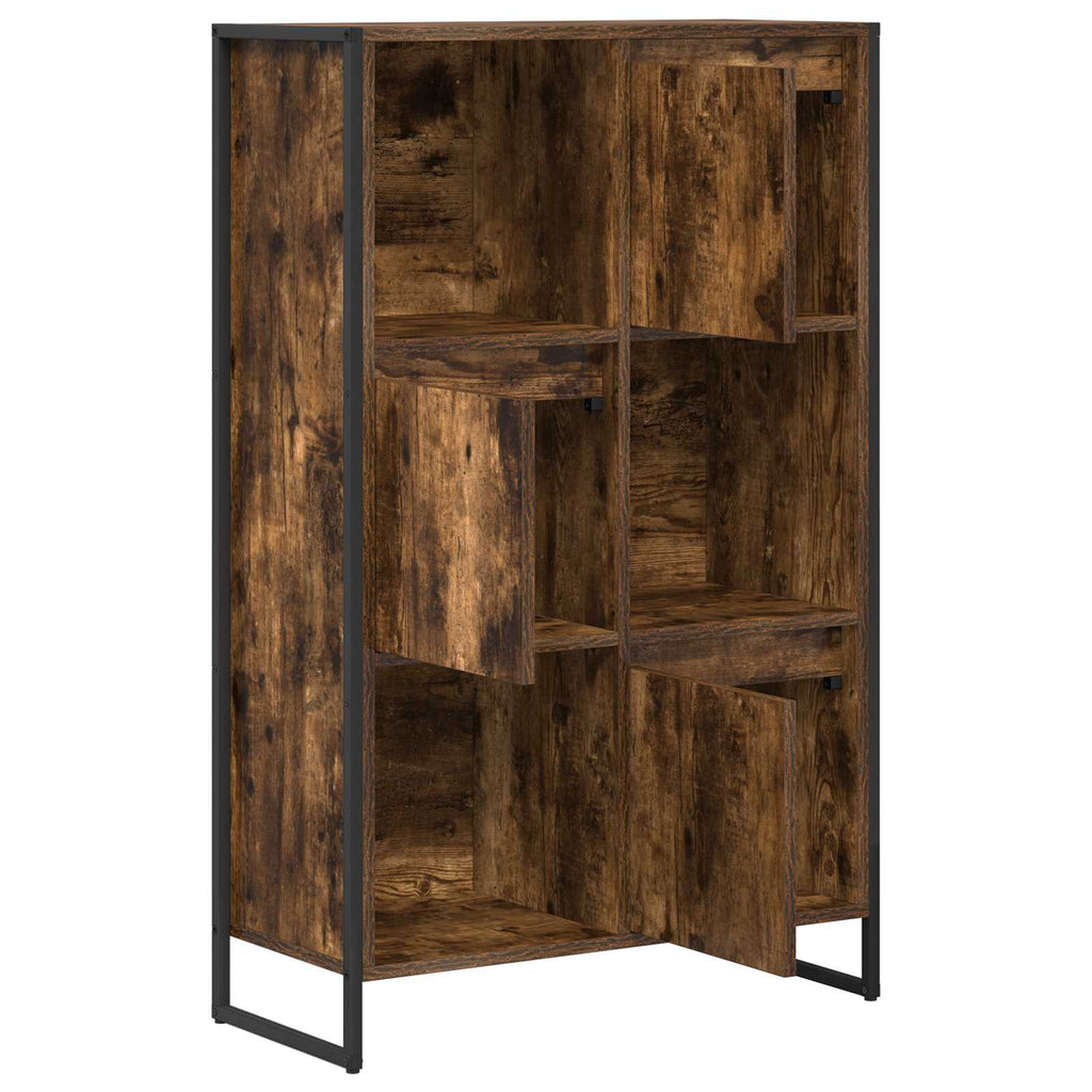 vidaXL Szafka na książki Dąb dymny 68 x 30 x 108.5 cm