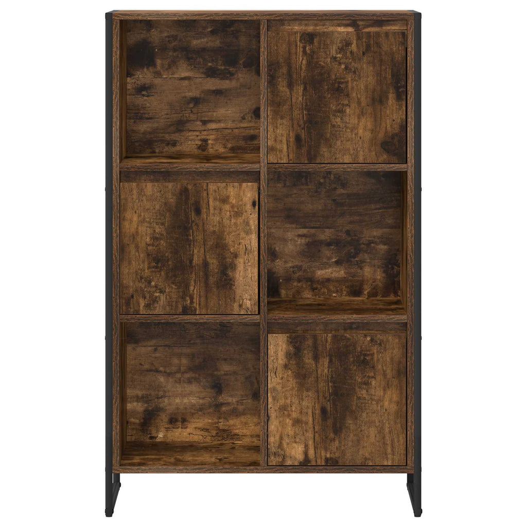 vidaXL Szafka na książki Dąb dymny 68 x 30 x 108.5 cm