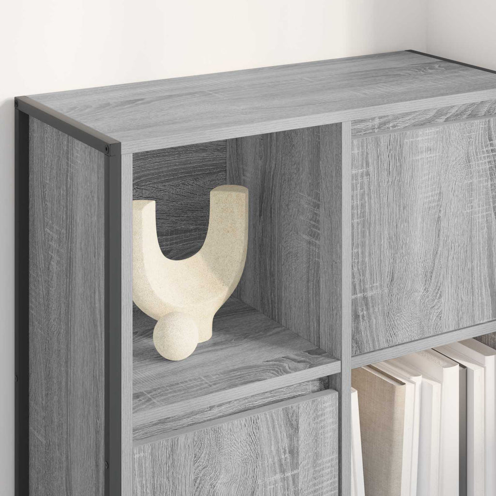 vidaXL Szafka na książki Szary Sonoma 68 x 30 x 108.5 cm