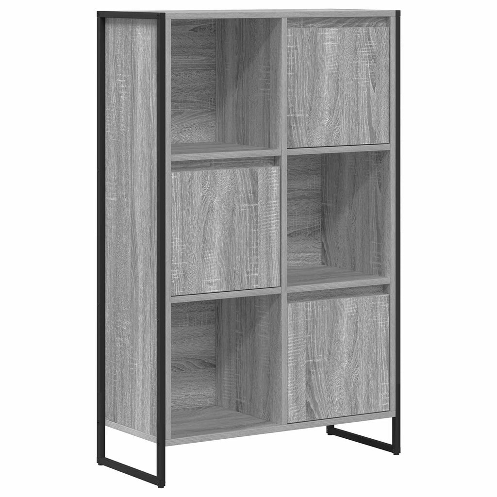 vidaXL Szafka na książki Szary Sonoma 68 x 30 x 108.5 cm