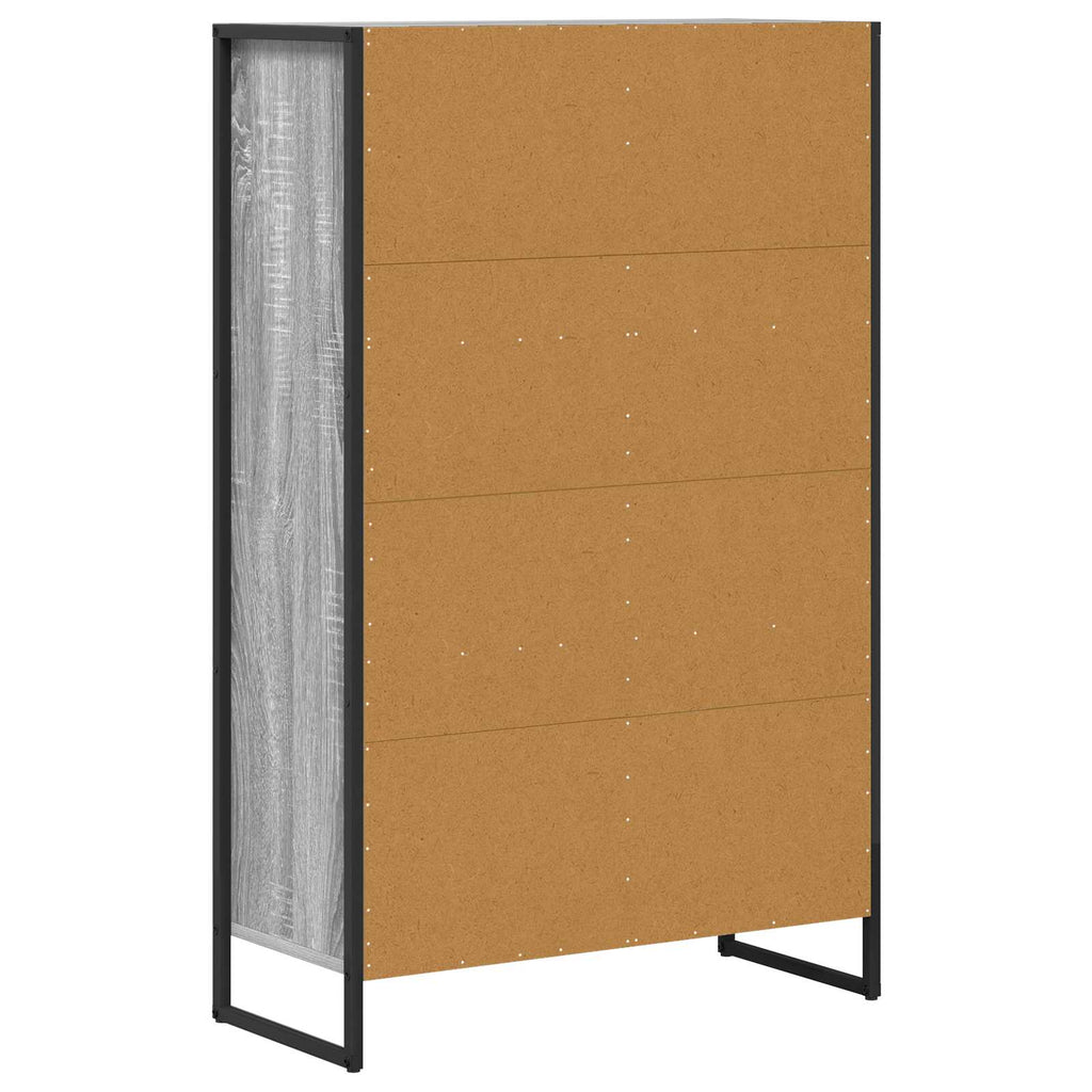 vidaXL Szafka na książki Szary Sonoma 68 x 30 x 108.5 cm