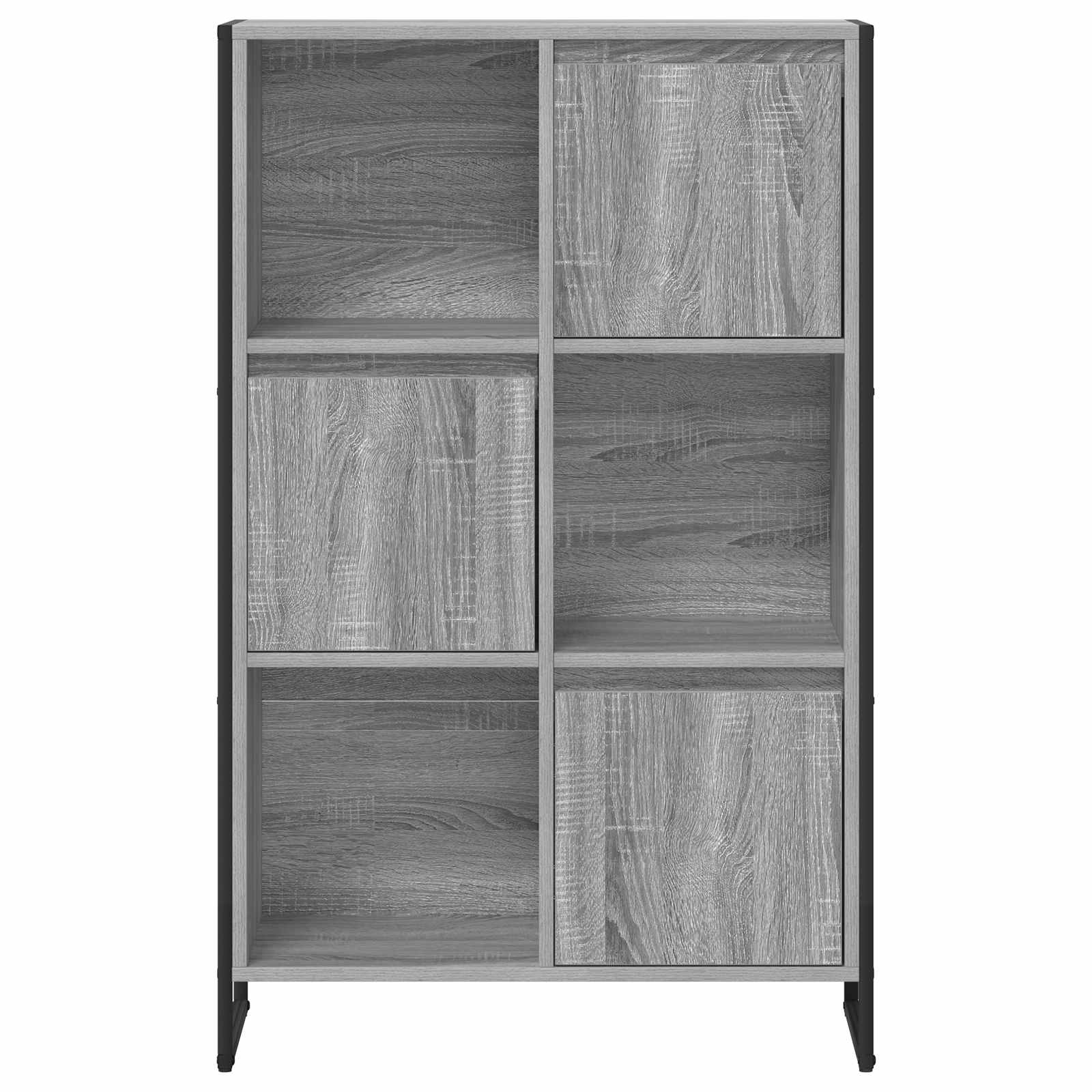 vidaXL Szafka na książki Szary Sonoma 68 x 30 x 108.5 cm