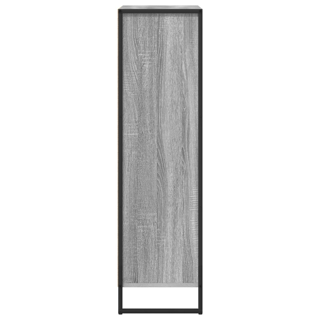 vidaXL Szafka na książki Szary Sonoma 68 x 30 x 108.5 cm
