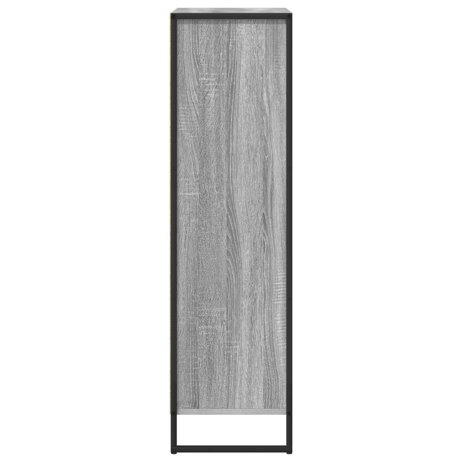 vidaXL Szafka na książki Szary Sonoma 68 x 30 x 108.5 cm
