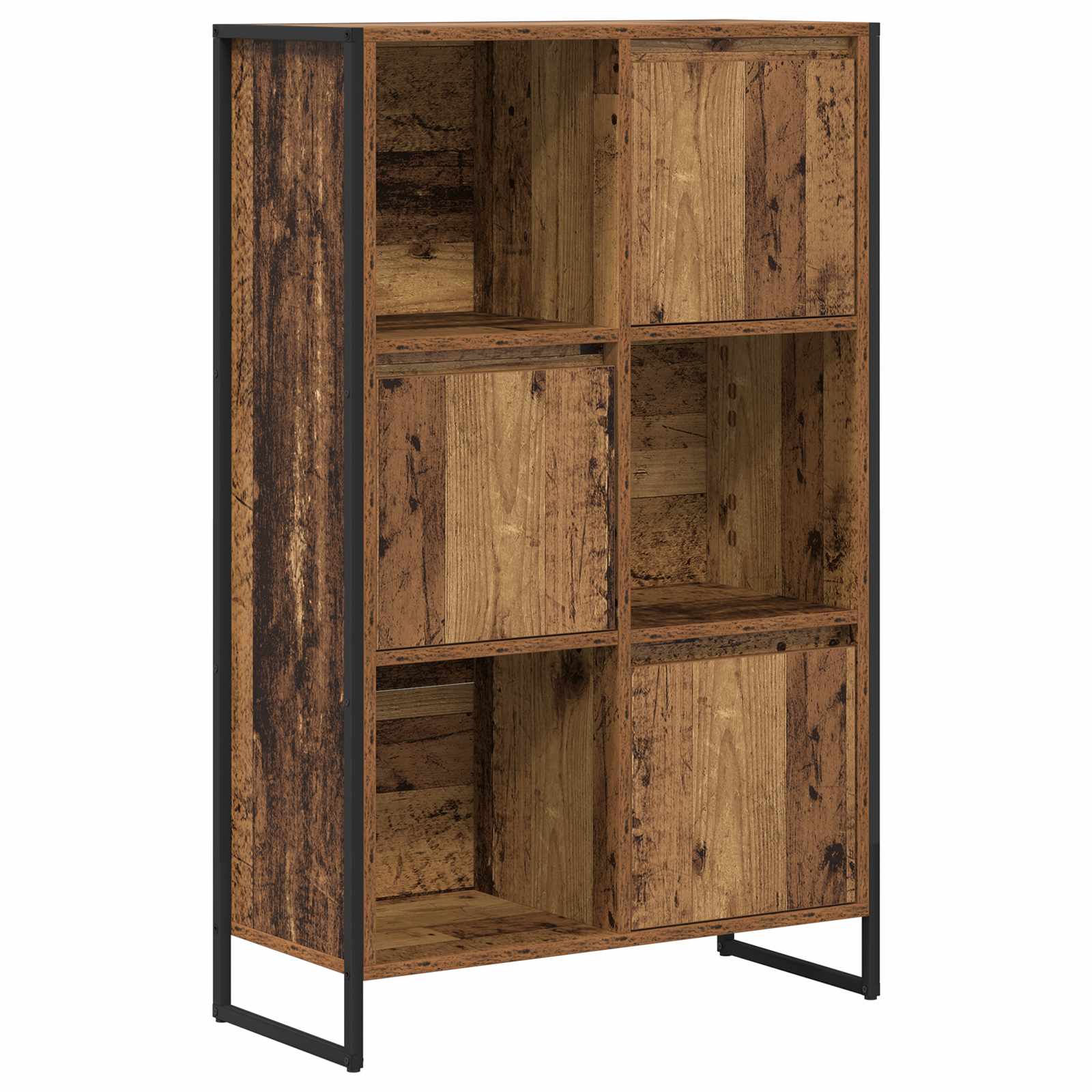 vidaXL Szafka na książki Stare drewno 68 x 30 x 108.5 cm
