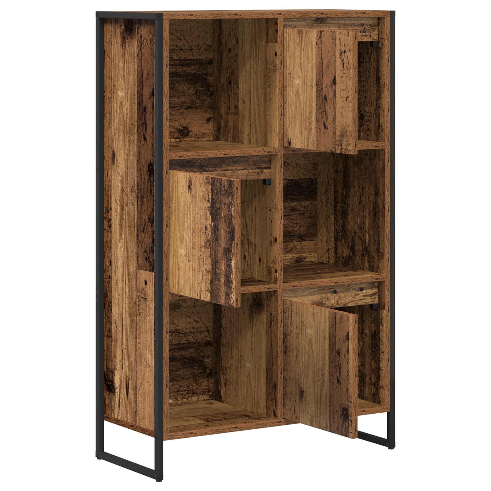 vidaXL Szafka na książki Stare drewno 68 x 30 x 108.5 cm