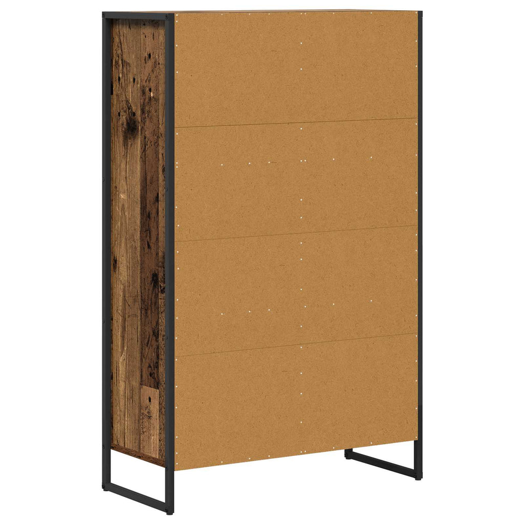 vidaXL Szafka na książki Stare drewno 68 x 30 x 108.5 cm