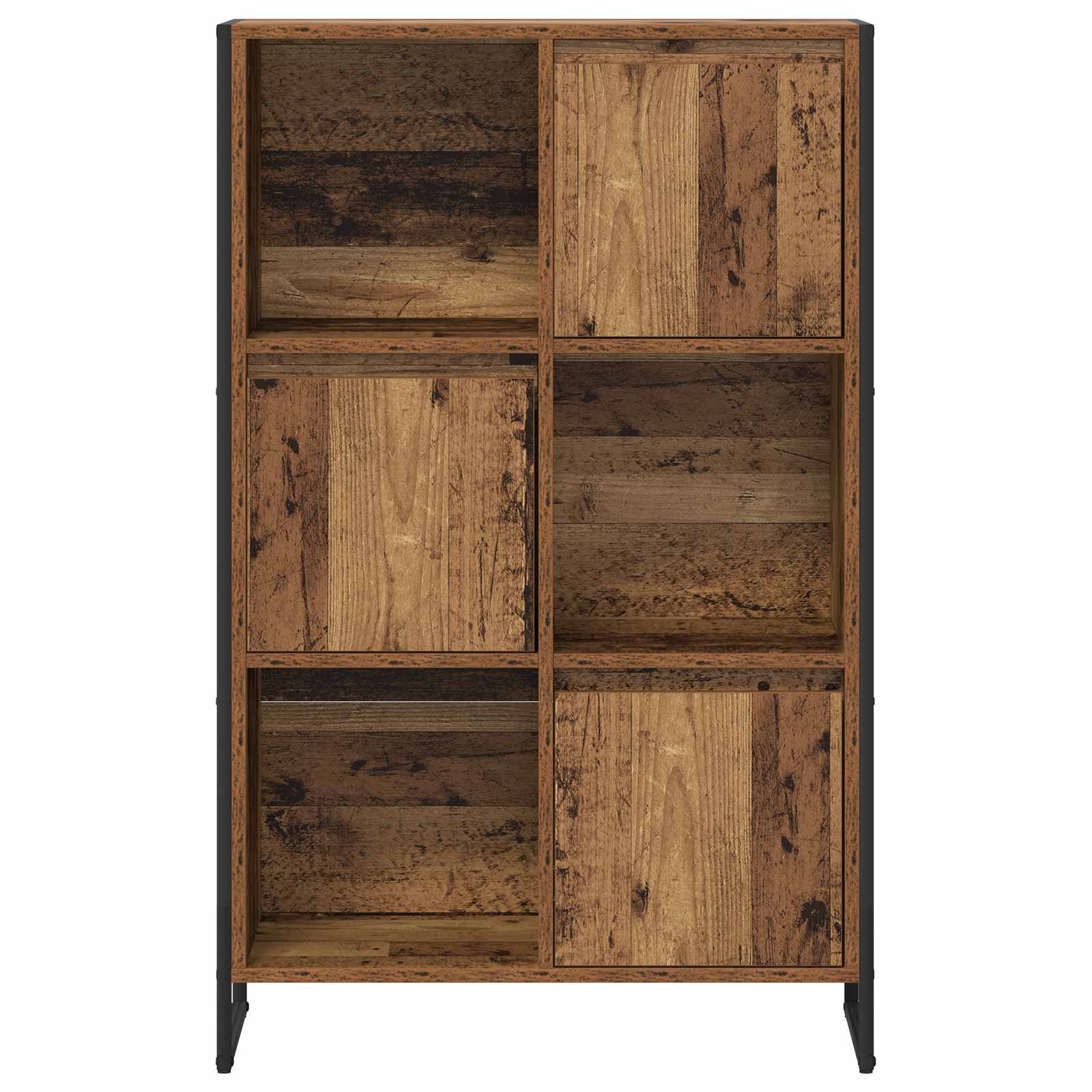 vidaXL Szafka na książki Stare drewno 68 x 30 x 108.5 cm